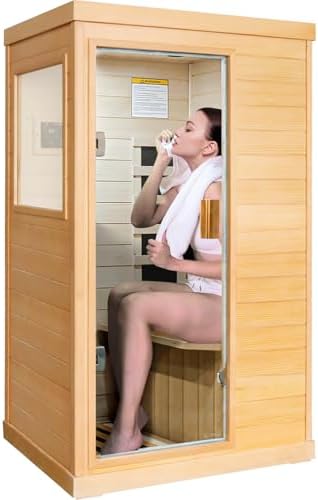 Single Person Luxurious Sauna Retreat with Premium Finland Spruce Construction