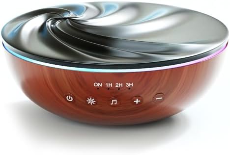 Innovative Aromatherapy Oil Diffuser with Essential Oil Set for Large Room, 500ml Ultrasonic Quiet Cool Mist Aroma Humidifier, 8 Relaxing Sounds, White Noise, Timer, Waterless Auto-Off Safety Switch