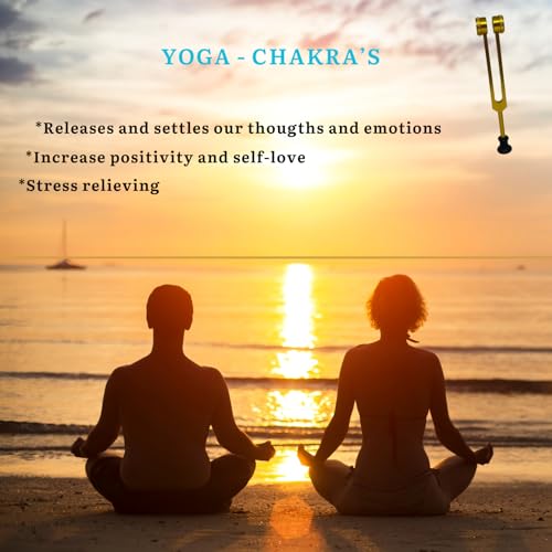 Tuning Forks for Healing Set 128/256/512Hz - Sound Healing Instruments - Sound Therapy - Tuning Fork Set - Chakra Tuning Forks -Tuning Fork Medical (Reduce Pain & Stress) - Diapason
