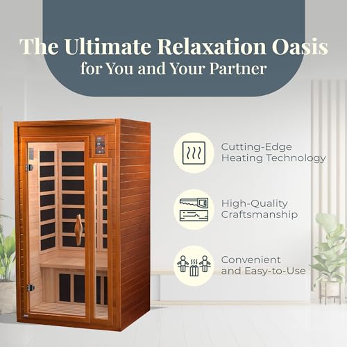 1-2 Person FAR Infrared Sauna for Total Mind-Body Rejuvenation