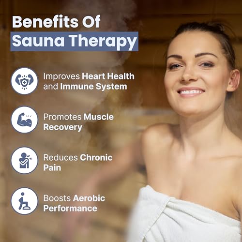 ALEKO Sauna Cottage with Asphalt Roof and Accessories | Canadian Hemlock Wood | Wet Steam Room | Outdoor | 8 Person | Upgraded Premium European 8 kW Harvia KIP Electric Heater | SKD8HEM