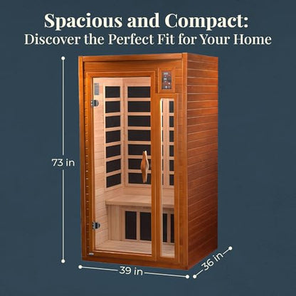 1-2 Person FAR Infrared Sauna for Total Mind-Body Rejuvenation