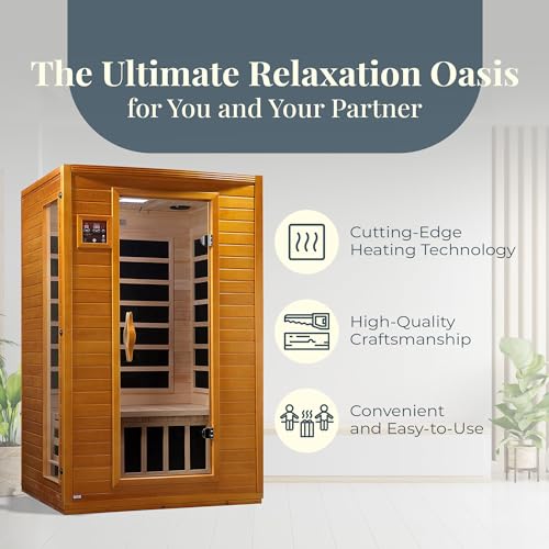 2-Person Home Sauna for Detox, Healing, and Relaxation