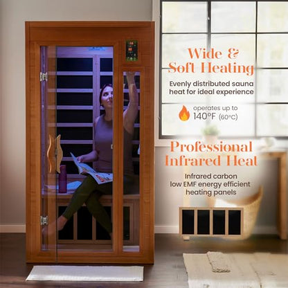 1-2 Person FAR Infrared Sauna for Total Mind-Body Rejuvenation
