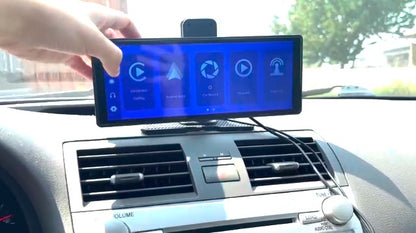 10.26" Wireless Carplay, Backup Camera, Blue-Tooth, GPS Navigation, Mirror Link, Fits All Vehicles
