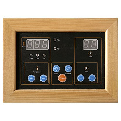 HEATWAVE Radiant Saunas 2-Person Hemlock Infrared Sauna with 6 Carbon Heaters, Chromotherapy Lighting, Oxygen Ionizer