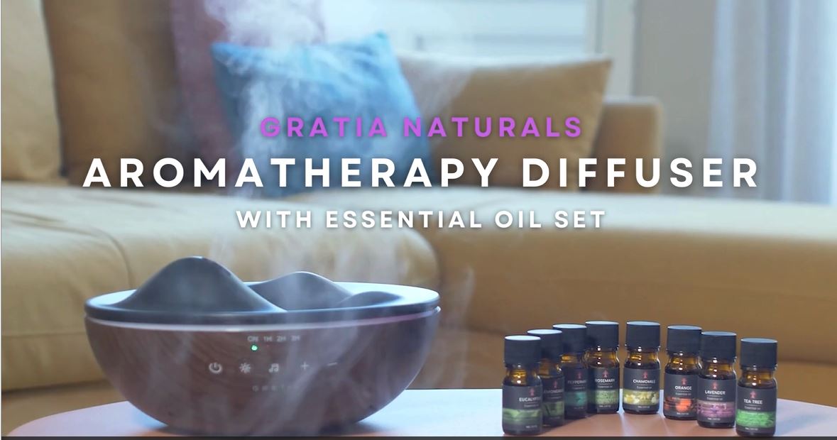 Innovative Aromatherapy Oil Diffuser with Essential Oil Set for Large Room, 500ml Ultrasonic Quiet Cool Mist Aroma Humidifier, 8 Relaxing Sounds, White Noise, Timer, Waterless Auto-Off Safety Switch