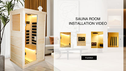 Single Person Luxurious Sauna Retreat with Premium Finland Spruce Construction